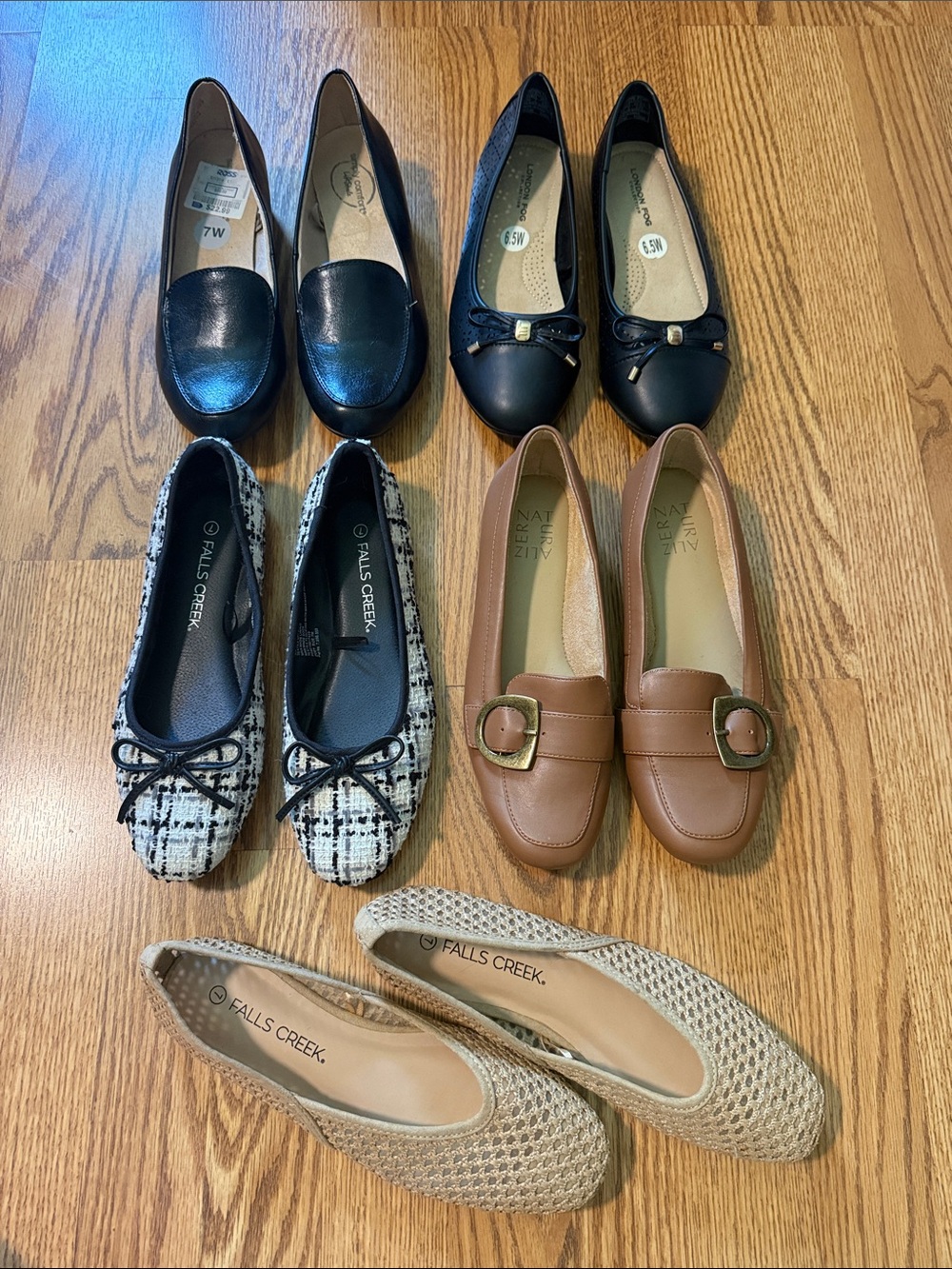 Mixed Flats Collection - Black, Brown, Tan, Cream